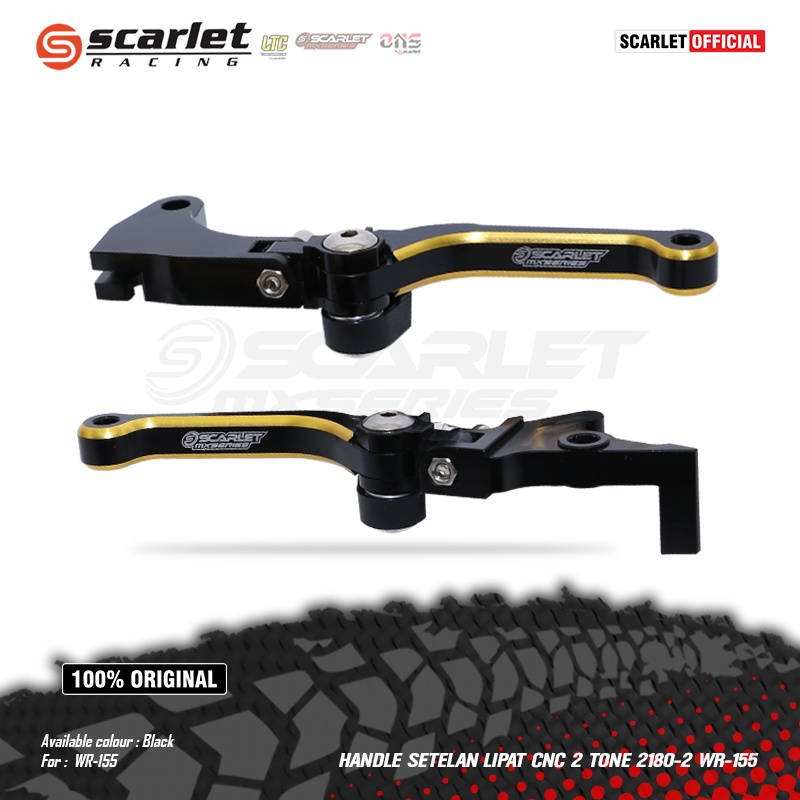 Jual Scarlet Racing Handle Setelan Lipat Brake Lever Tuas Rem CNC 2