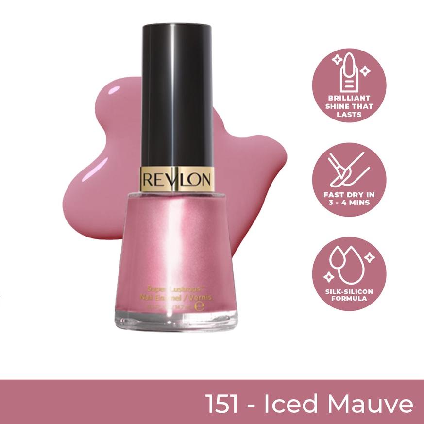 Jual Revlon Nail Enamel Polish Kutek Iced Mauve Cat Kuku Warna