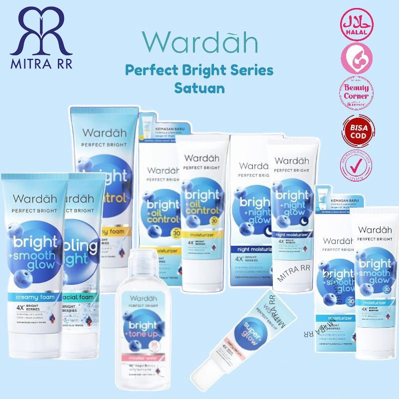 Jual Wardah Perfect Bright Series Creamy Foam Moisturizer Day Night