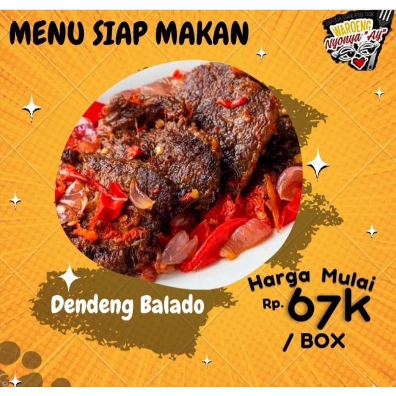 Jual Aneka Olahan Daging Rendang Dendeng Gepuk Oseng Mercon Box 650ml