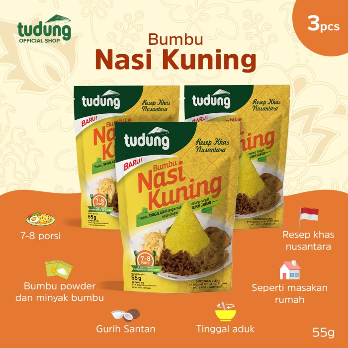 Jual Tudung Bumbu Nasi Kuning Gr Bundling Pcs Shopee Indonesia