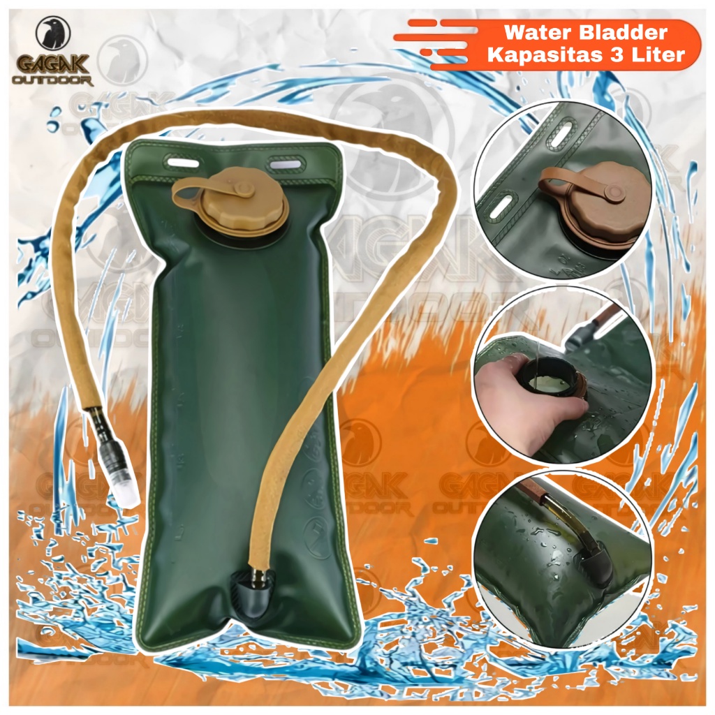 Jual Water Bladder Kantung Air Pendaki Gunung Sepeda Botol Minum Lipat