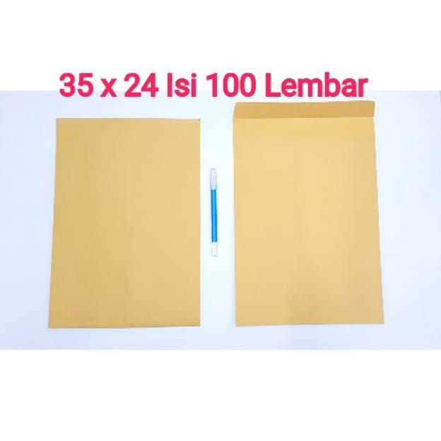 Jual Amplop Coklat Folio Dokumen Isi Lembar Shopee Indonesia