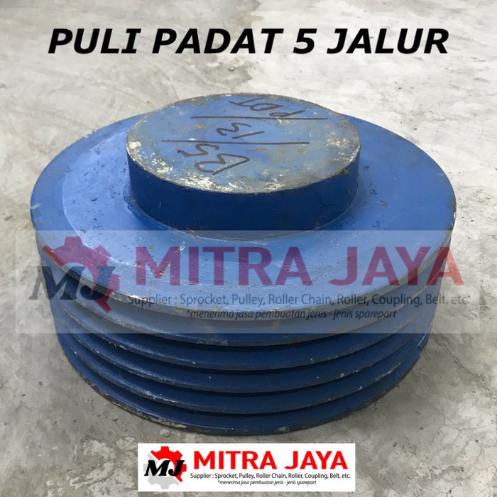 Jual PULI BESI PADAT B5 X 7 Inch POLI PULLEY PULLY BESI ANCURAN 5 JALUR