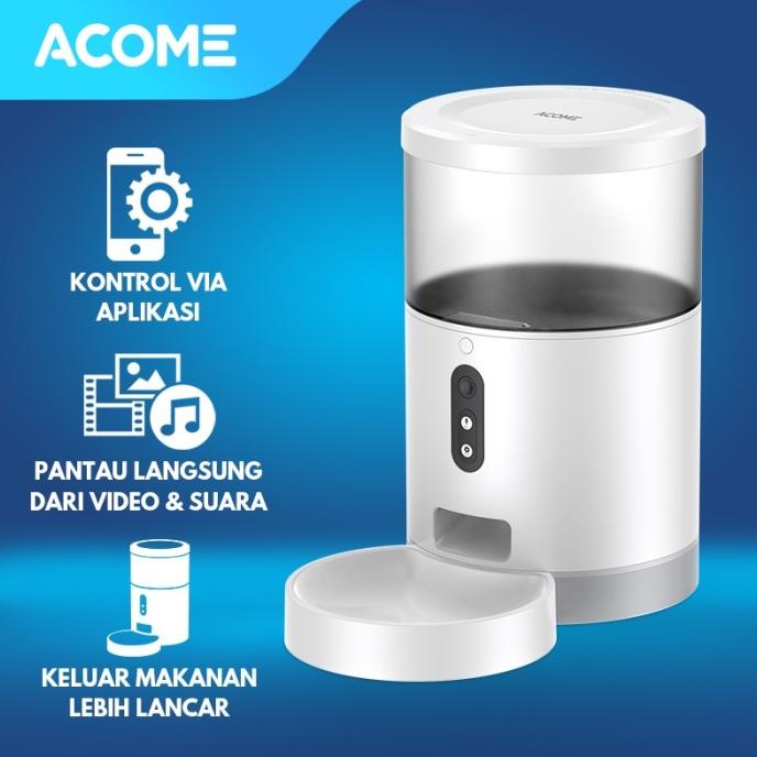 Jual Acome Apf Smart Pet Feeder Dispenser Makanan Otomatis Wifi