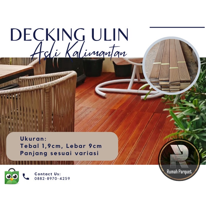 Jual Lantai Papan Kayu Ulin Asli Kalimantan Lantai Decking Pagar