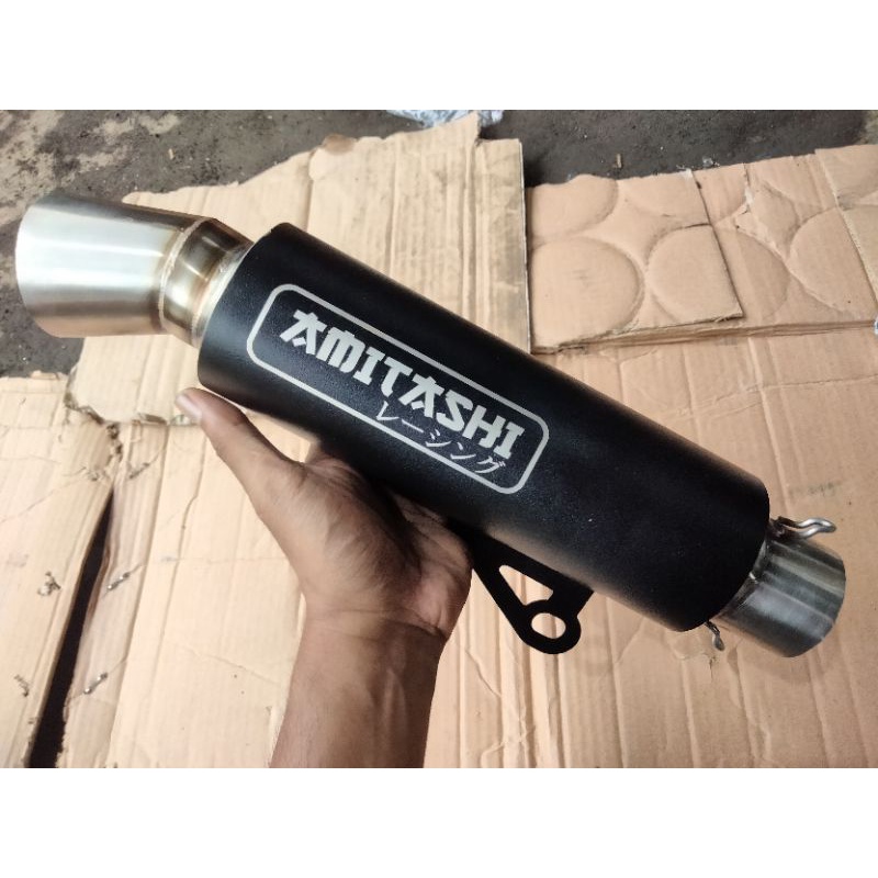 Jual Knalpot Amitashi Coating Blackdoff Samlong Original Aerox Nmax Old