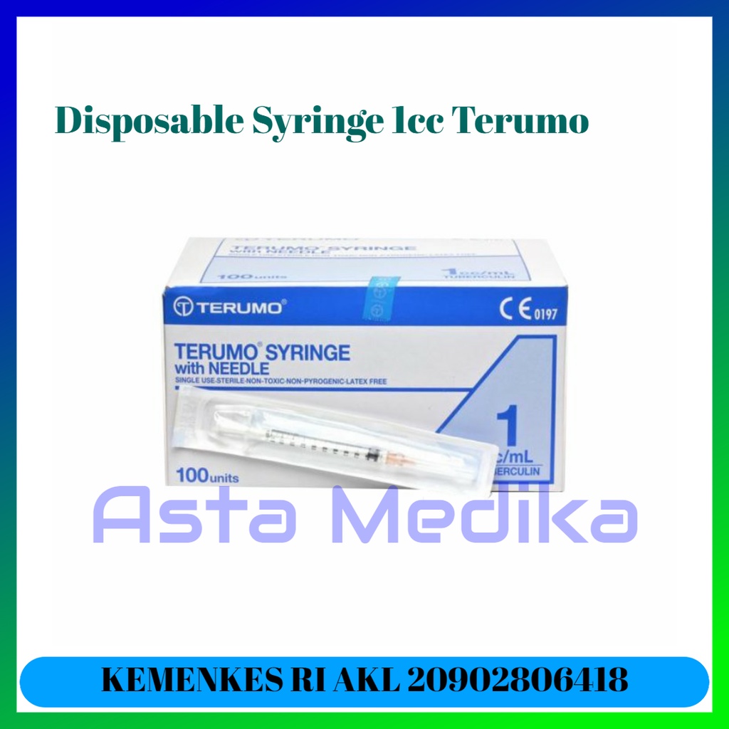 Jual Disposable Syringe 1cc Terumo With Needle 26G X 1 2 Spuit 1ml