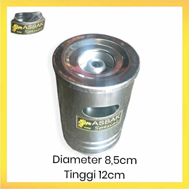 Jual Asbak Stainless Mini Bulat Tempat Sampah Mini 12cm Shopee Indonesia