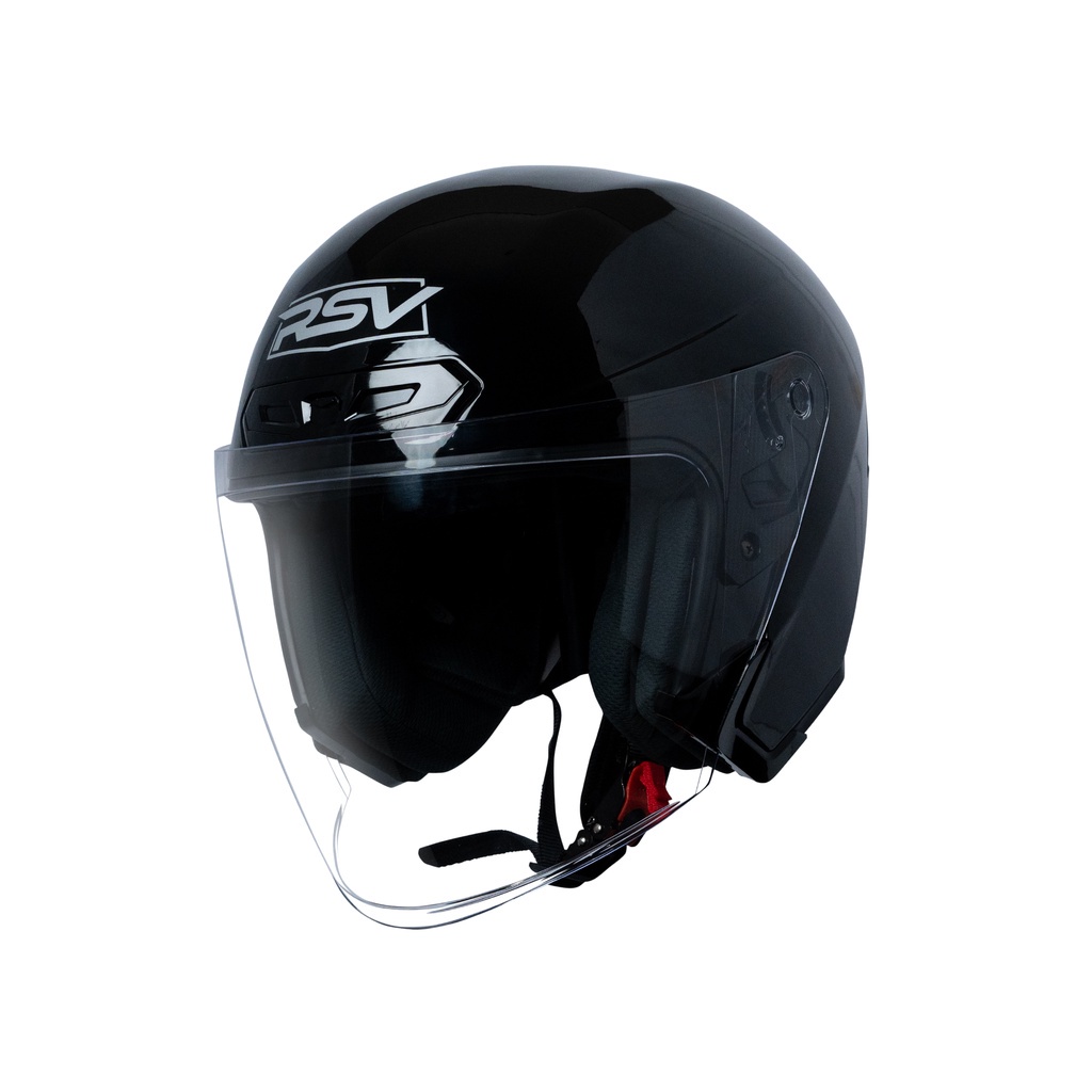 Jual HELM HALF FACE RSV NEW WINDTAIL 2 0 SOLID BLACK GLOSSY ORIGINAL