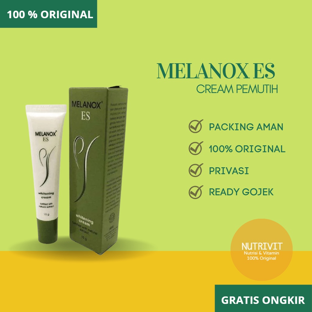 Jual Melanox Es Whitening Cream Gr Shopee Indonesia