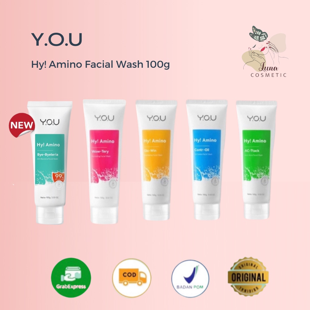 Jual You Hy Amino Facial Wash Oil Control Hydrating Brightening