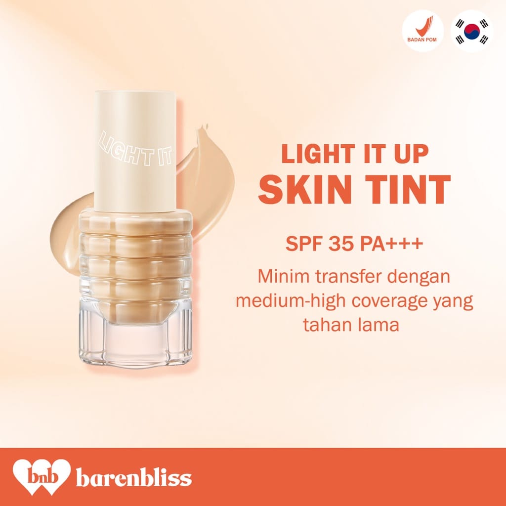 Jual Bnb Barenbliss Korean Bloomatte Light It Up Skin Tint Foundation