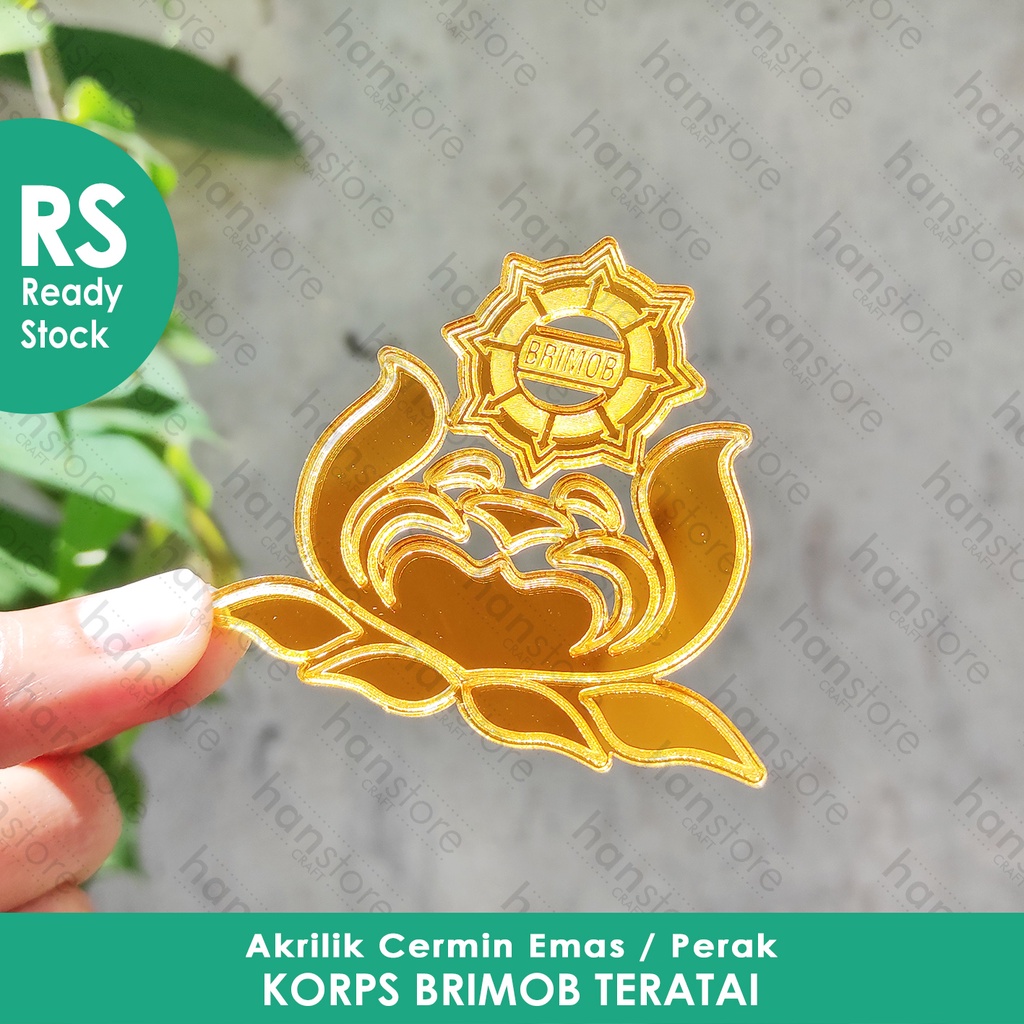 Jual RS 18 20 22 25 Cm Logo KORPS BRIMOB TERATAI Emblem