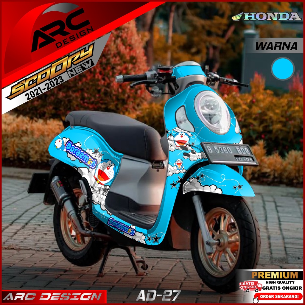 Jual COD TERBARU Decal Sticker Skotlet Stiker Motor Honda All New