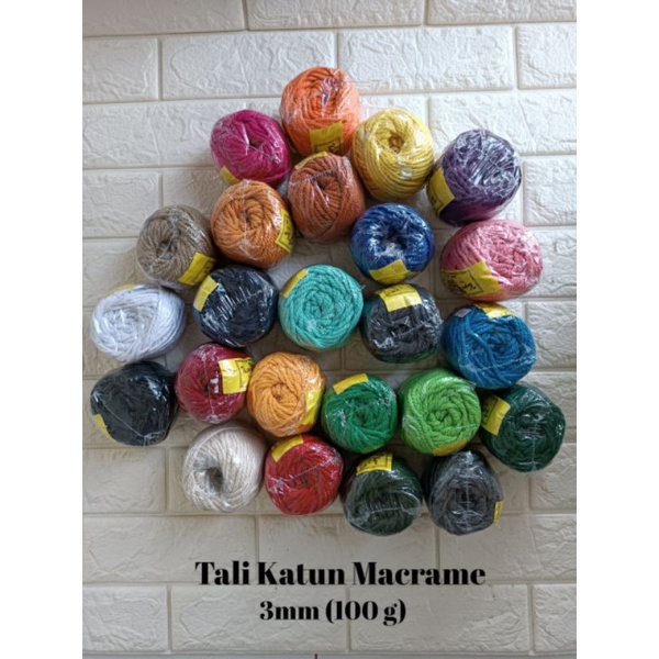 Jual Benang Tali Katun Tali Macrame Mm Shopee Indonesia