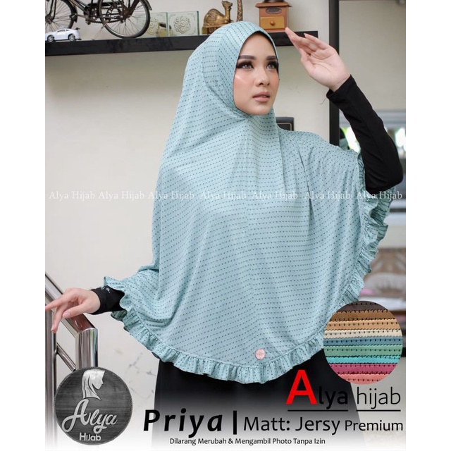 Jual Jilbab Khimar Instan Simple Priya Ori Alya Hijab Shopee Indonesia