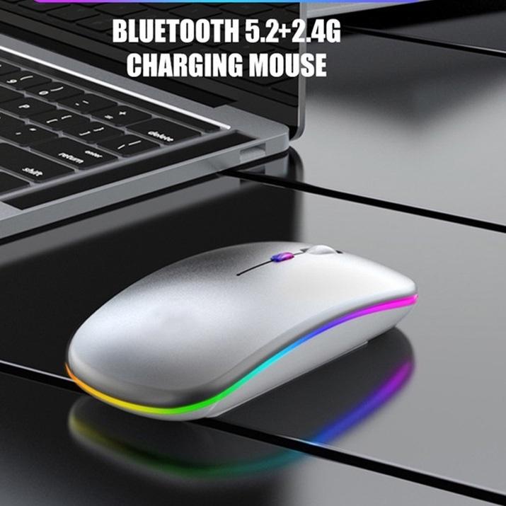 Jual Mouse Wireless Rechargeable Silent Click Slim G Wireless