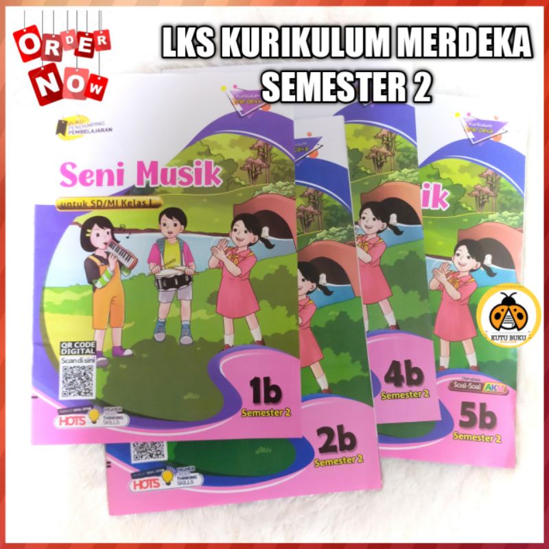 Jual LKS Cemara Seni Musik Kurikulum Merdeka Kelas 1 2 4 5 SD MI