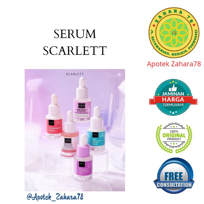 Jual SCARLETT WHITENING SERUM Brightly Ever After Serum Scarlett Acne