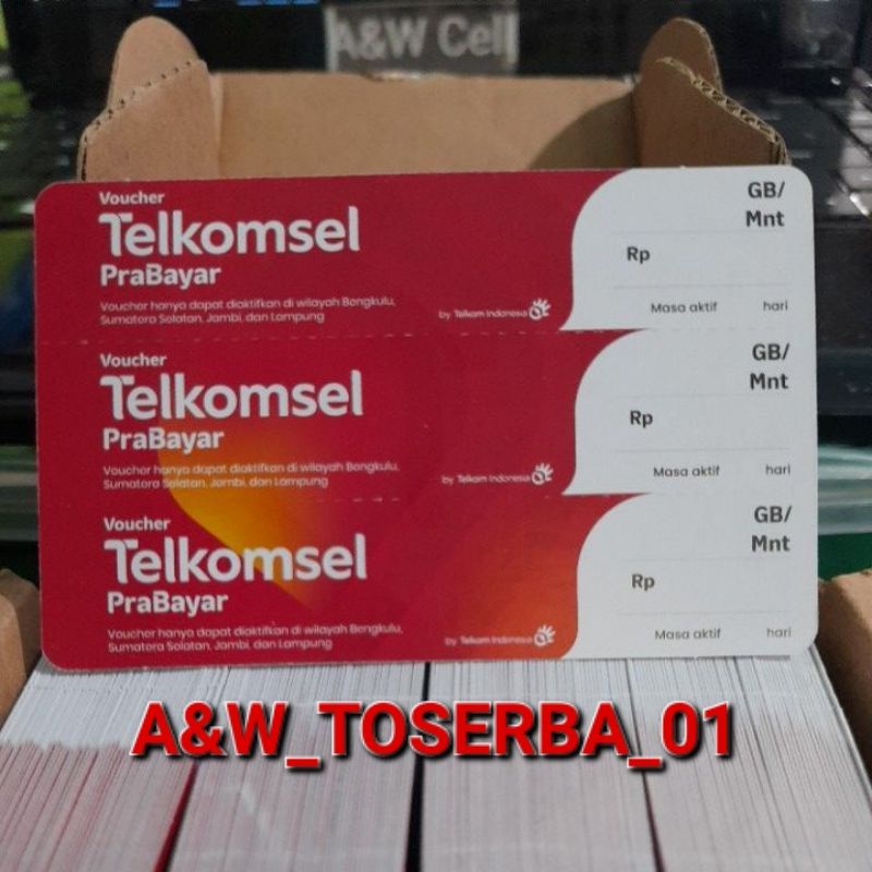 Jual Voucher Kosong Zero Telkomsel Sumbagsel Shopee Indonesia