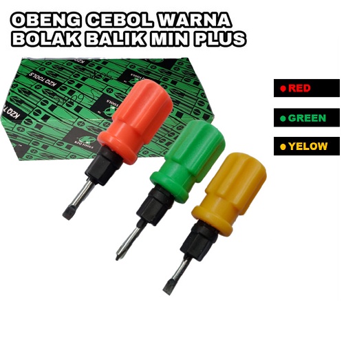 Jual Obeng Cebol Bolak Balik Plus Minus With Magnet Obeng Pendek