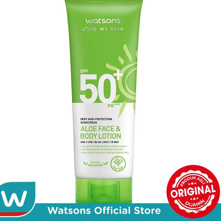 Jual Harga Miring Watsons Very High Protection Sunscreen Aloe Face Body