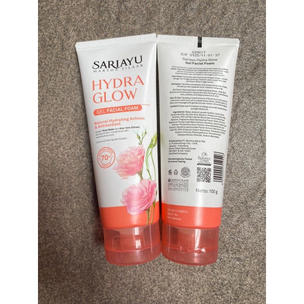 Jual Sariayu Hydra Glow Gel Facial Foam 100g Shopee Indonesia