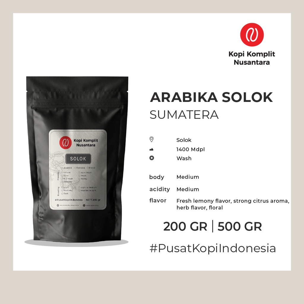 Jual Arabika Solok Medium Roasting Kopi Biji Dan Bubuk Shopee Indonesia