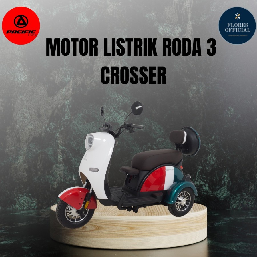 Jual Sepeda Listrik Roda Tiga CROSSER By Pacific Shopee Indonesia