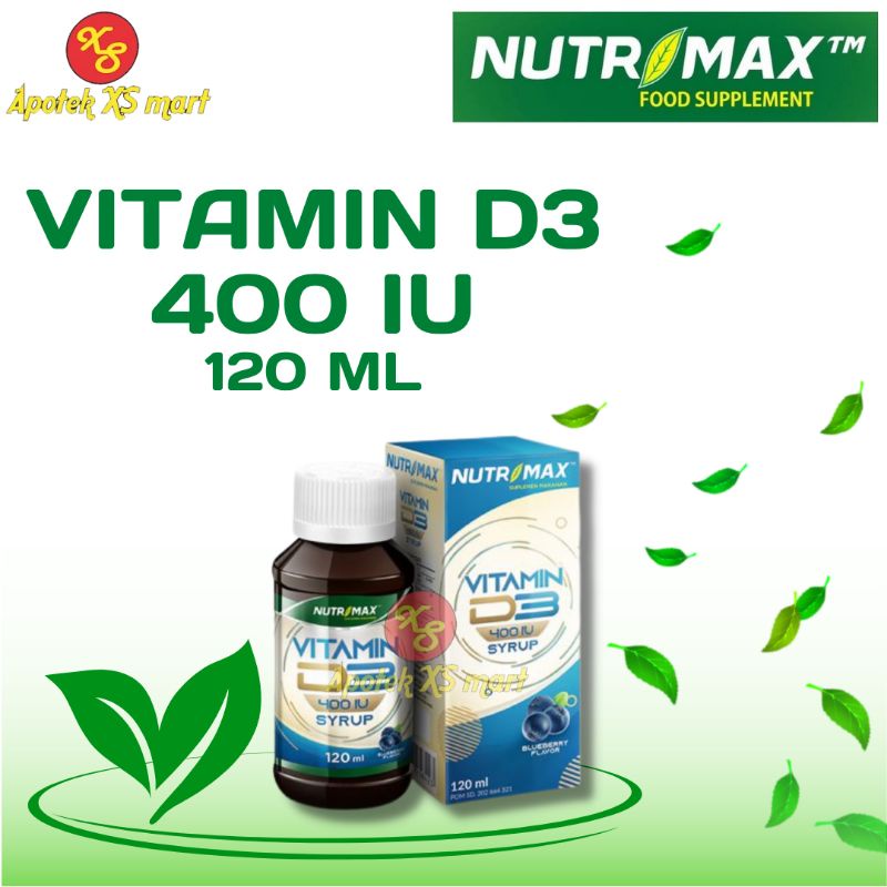 Jual NUTRIMAX VITAMIN D3 400 IU SYRUP 120 ML MEMELIHARA KESEHATAN