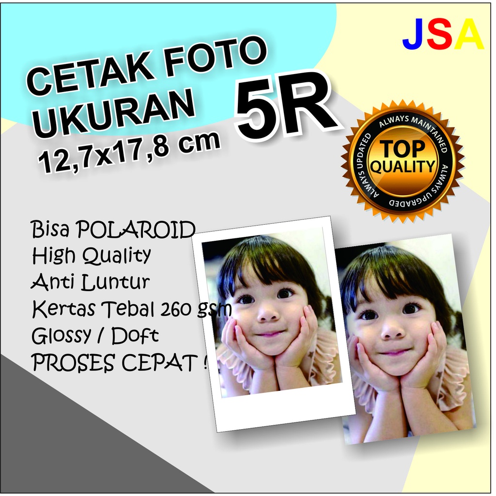 Jual Cetak Foto Dan Polaroid Ukuran R X Anti Luntur