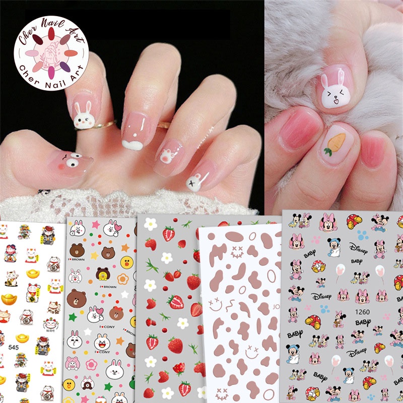 Jual Cher Stiker Kuku Anti Air Premium Nail Sticker Nail Art High