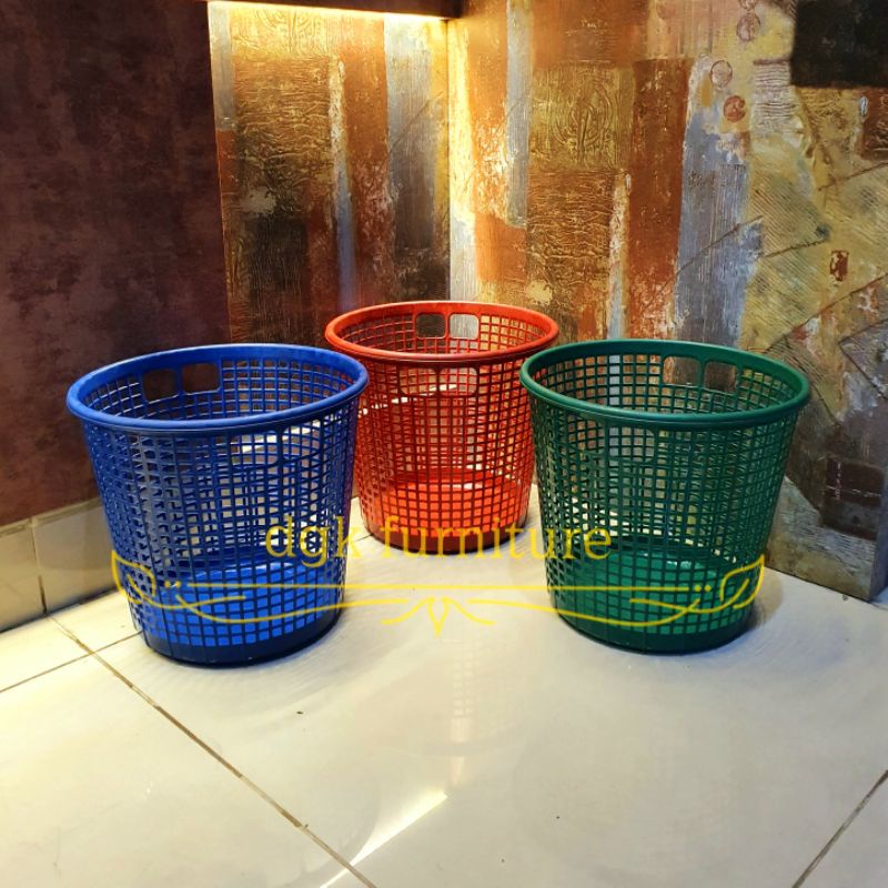 Jual Keranjang Tempat Tong Sampah Jaring Jaring Plastik Diameter Cm