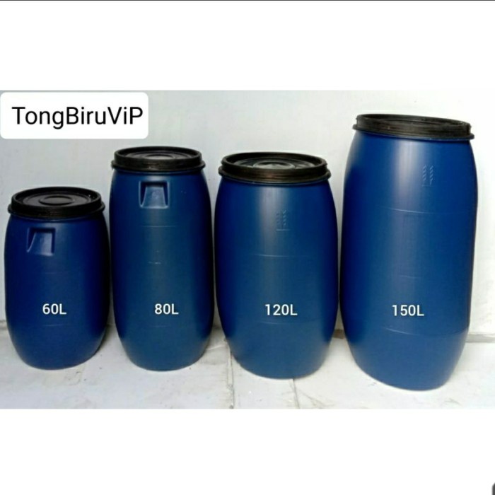 Jual 80L TONG BIRU TONG SAMPAH GENTONG AIR DRUM MURAH SERBAGUNA