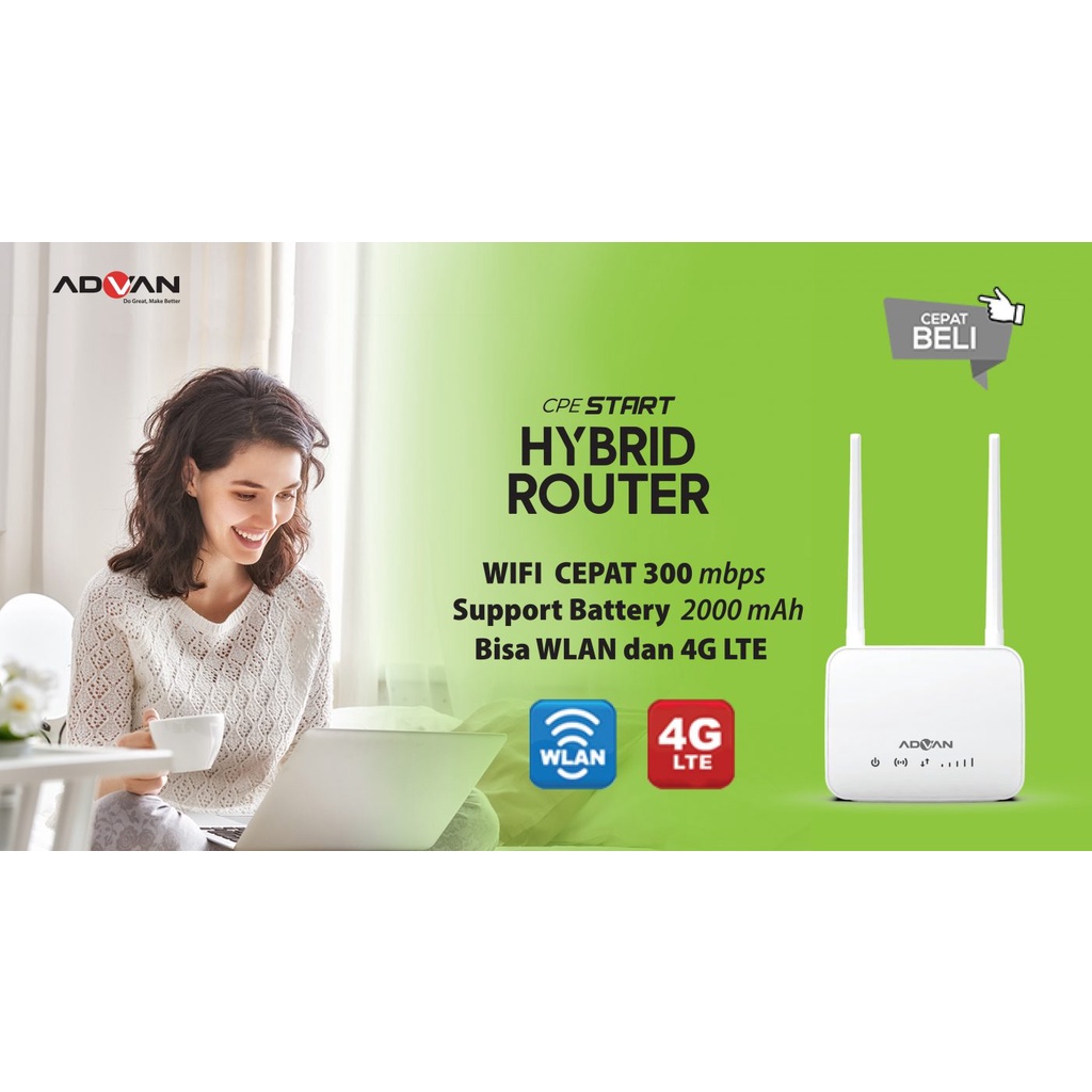 Jual ADVAN CPE 20 ROUTER START 4G LTE MODEM WIFI TELKOMSEL ORBIT