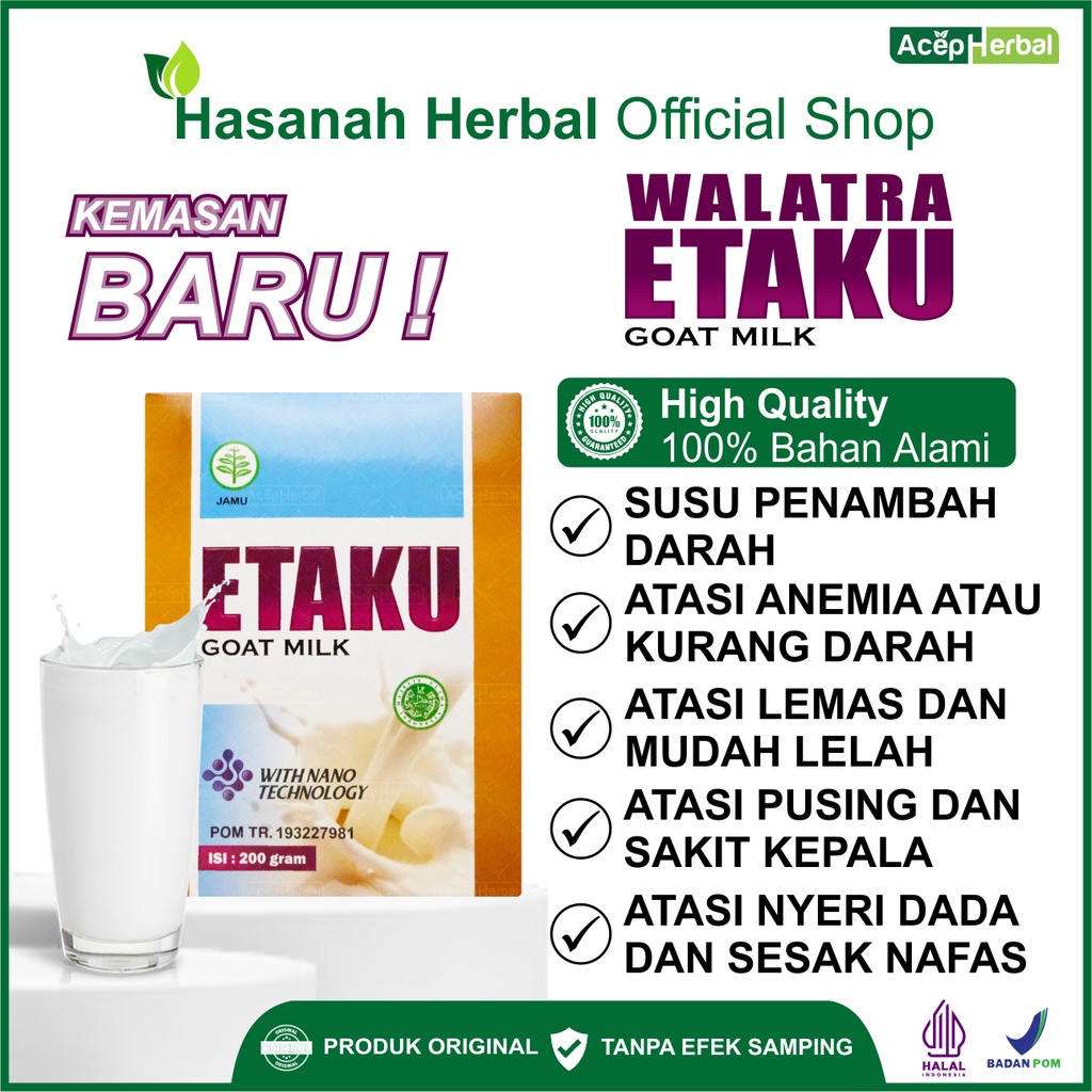 Jual Susu Penambah Darah Anemia Obat Darah Rendah Susu Kambing Etawa