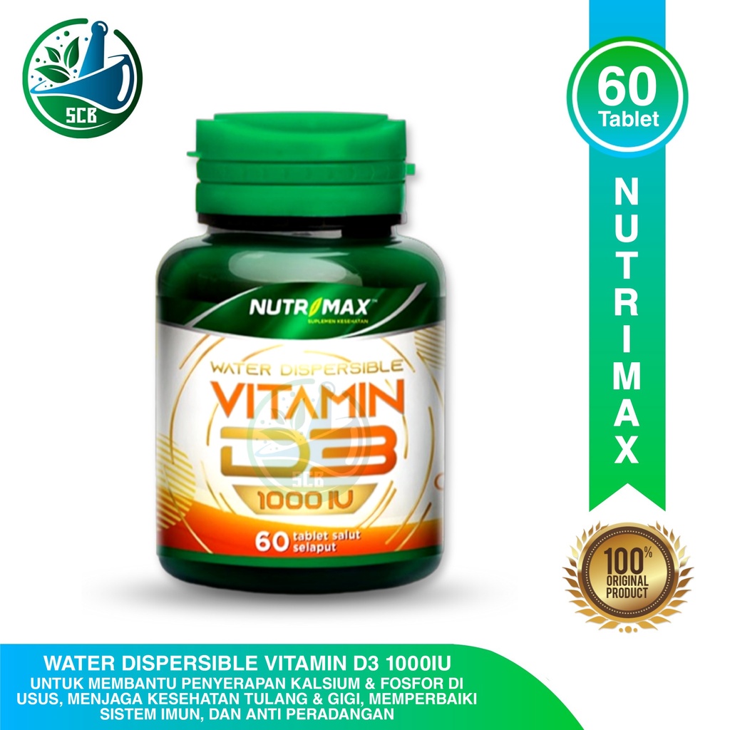 Jual Nutrimax Vitamin D3 1000 IU Tablet Kesehatan Tulang Imunitas