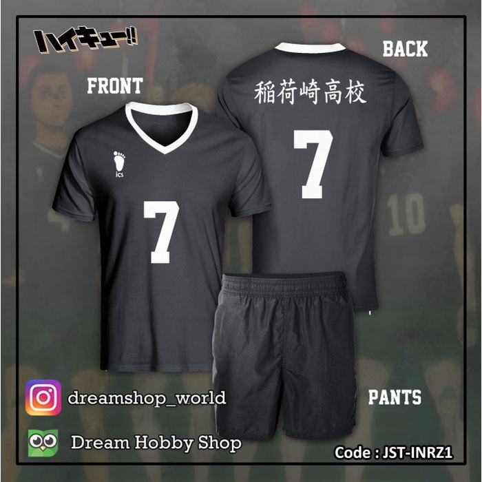 Jual Kaos Cosplay Anime Haikyuu Jersey Volleyball Inarizaki A 1 Set