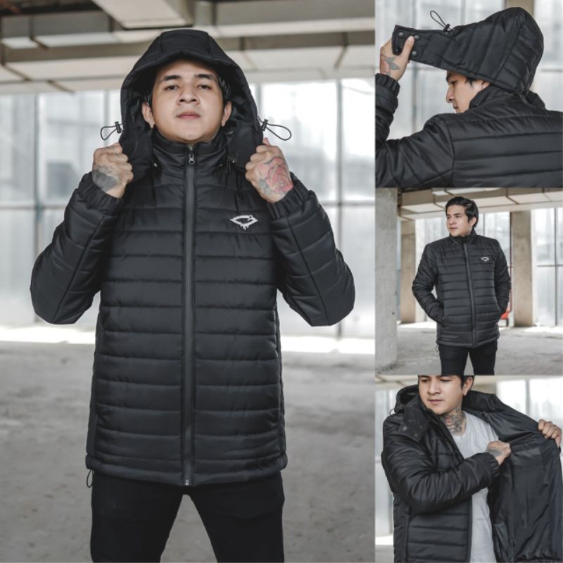 Jual Jaket Puffer Parasit Tebal Indigo King Of Cloth Jaket Bulang