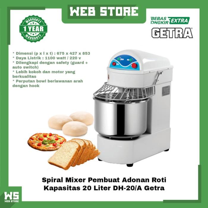 Jual Spiral Mixer Mesin Pengaduk Adonan Roti Kue Liter Dh A Getra