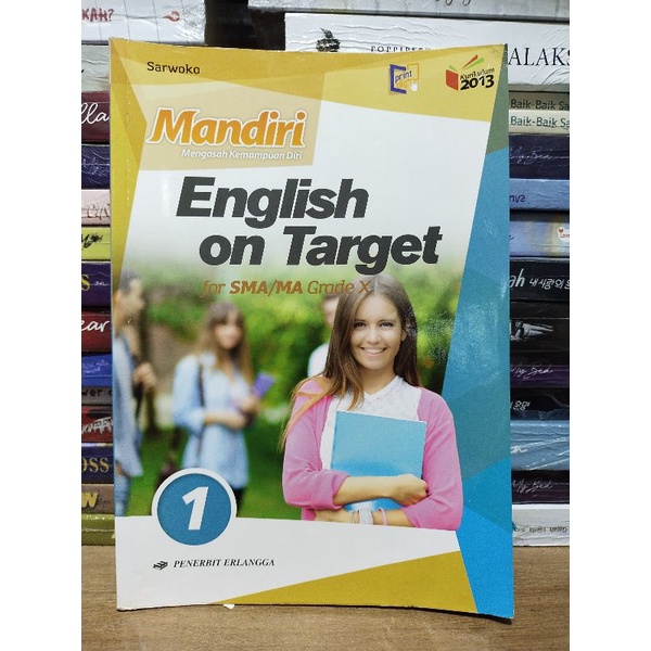 Jual Buku MANDIRI ENGLISH ON TARGET 1 SMA MA KELAS X ERLANGGA Shopee