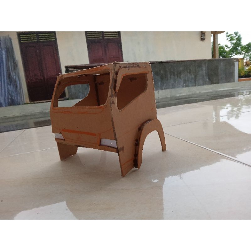 Jual Kabin Miniatur Truk Canter Mentahan Skala Karton Shopee Indonesia