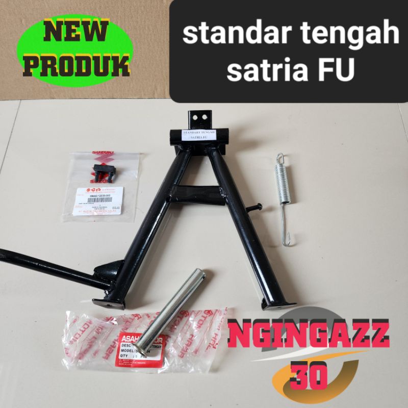 Jual Standar Tengah Satria Fu 150 Warna Hitam Lengkap Shopee Indonesia