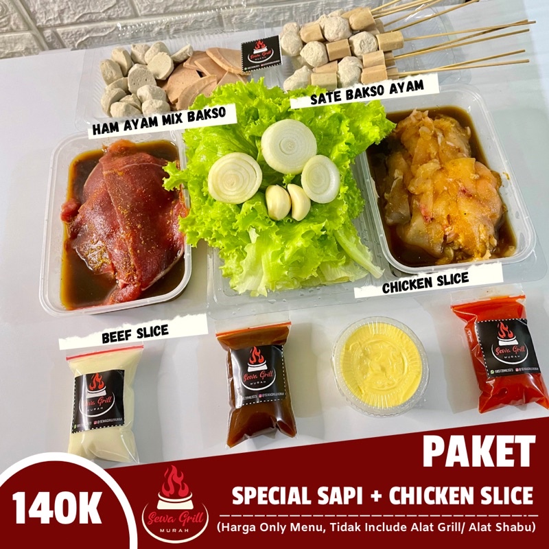 Jual PAKET SPECIAL SAPI CHICKEN SLICE PAKET BBQ PAKET GRILL