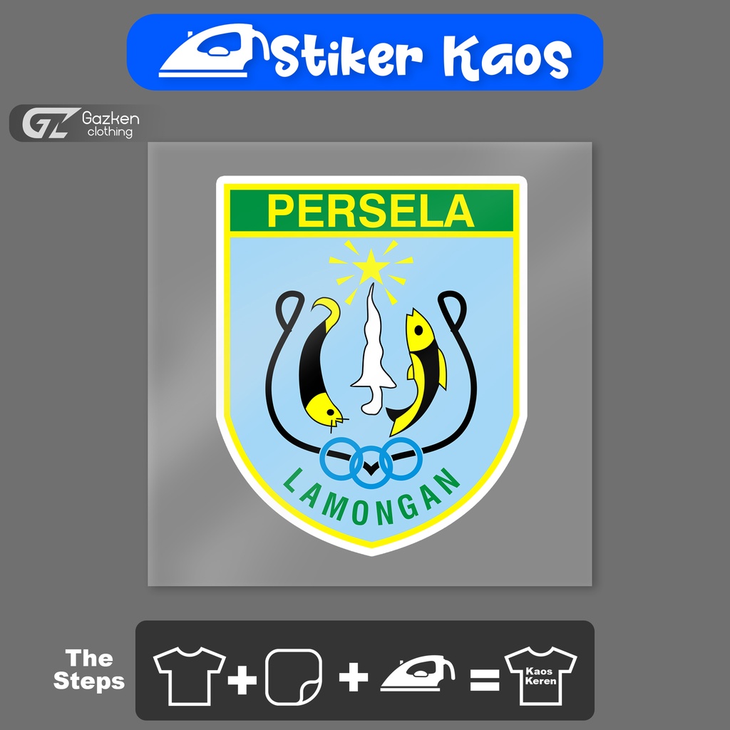 Jual Stiker Kaos Persela Lamongan Sticker Sablon Tempelan Logo Sepak