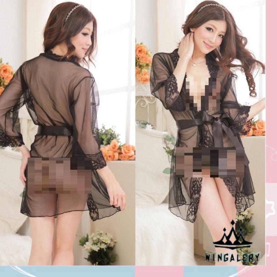 Jual Bt Ja D Wingalery Set Lingerie Wanita Bahan Lace Tipis Kerah