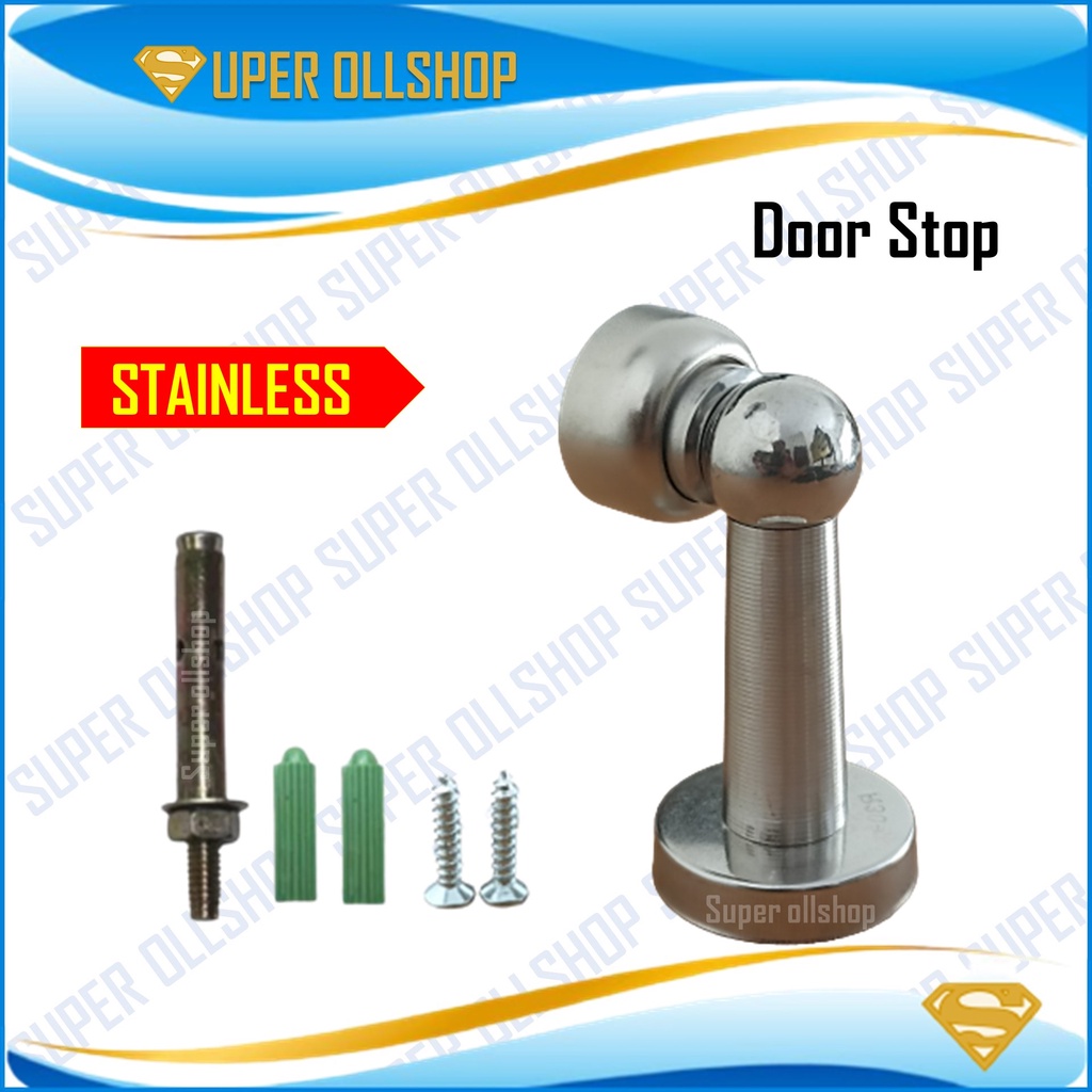 Jual Penahan Pintu Magnet Door Holder Stop Stainless Door Stop