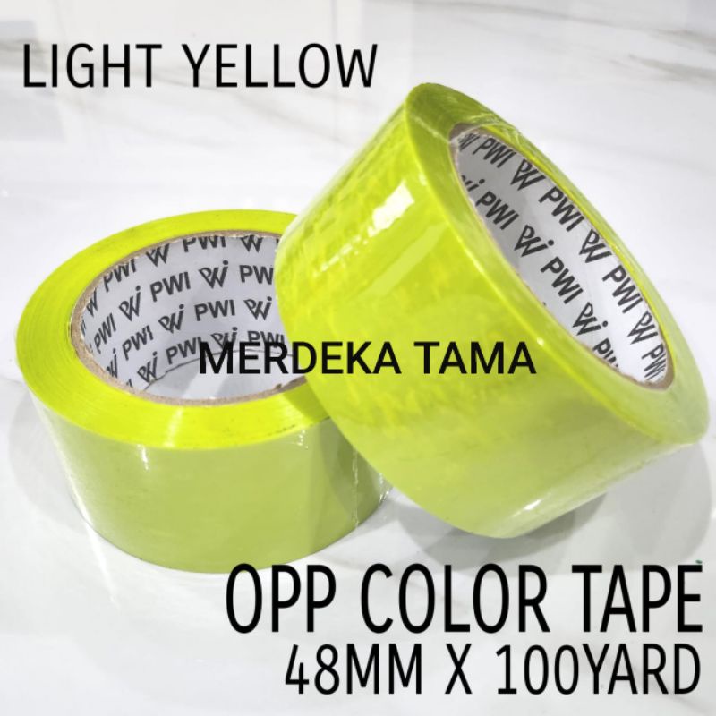 Jual Lakban Berwarna Opp Tape Mm X Yard Pwi Shopee Indonesia