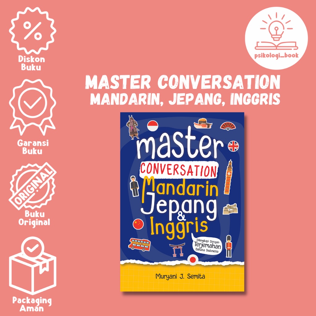 Jual Master Conversation Mandarin Jepang Inggris Muryani J